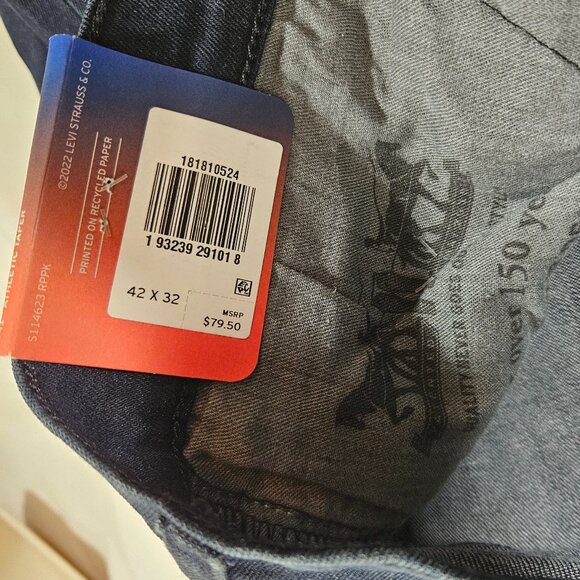 Levi's 541 Athletic Taper Blue Jeans Men Size 42 x 32 All Seasons Tech - Picture 6 of 10